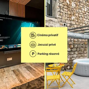 Chill Haven - Jacuzzi & Cinema - Queen Size - Parking - Terrasse , Saint-Etienne (Loire) France